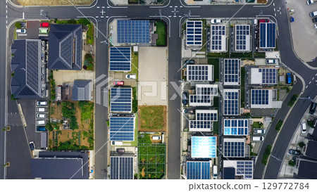 無人機航拍住宅區 無人機航拍住宅區 129772784