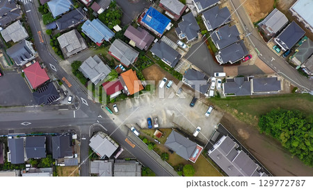 無人機航拍居住區 129772787