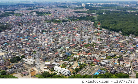 無人機航拍住宅區 無人機航拍住宅區 129772788