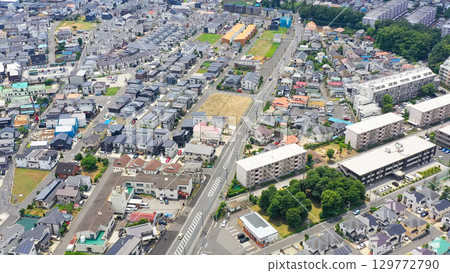 Aerial drone photography of residential areas Aerial drone photography of residential areas 129772790