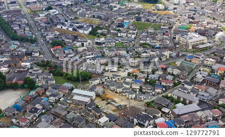 無人機航拍住宅區 129772791