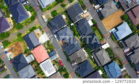 Drone aerial photography of residential areas Drone aerial photography of residential areas 129772810