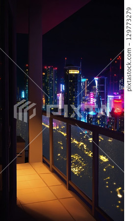 Night view from the balcony 129773279