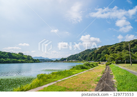 夏季瀨田川風光 滋賀縣大津市 129773553