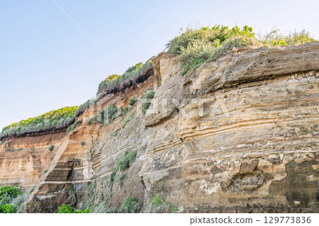 Choshi City, Chiba Prefecture - Famous tourist spot - Byobuura geological time boundary Choshi City, Chiba Prefecture - Famous tourist spot - Byobuura geological time boundary 129773836