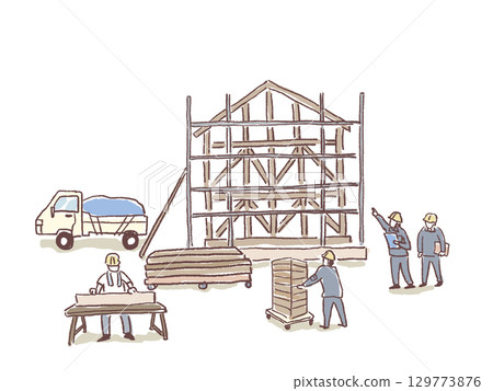 建造房屋，木匠，房屋製造者，建築師， 129773876