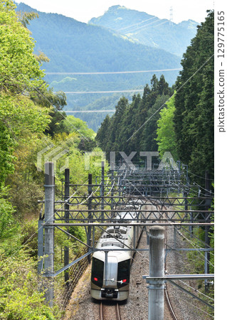 Railway Private Railway: Tobu Nikko Line Limited Express Liberty Kegon No. 28 and Aizu No. 128 129775165