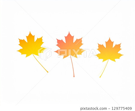 Autumn maple leaf illustration 129775409