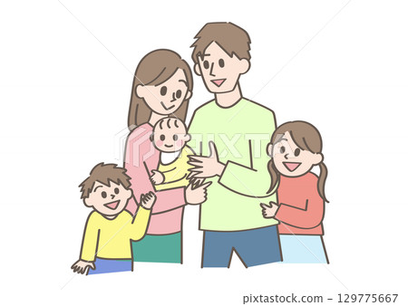 Family illustrations 129775667