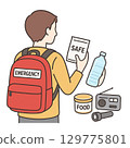 Check your evacuation supplies 129775801