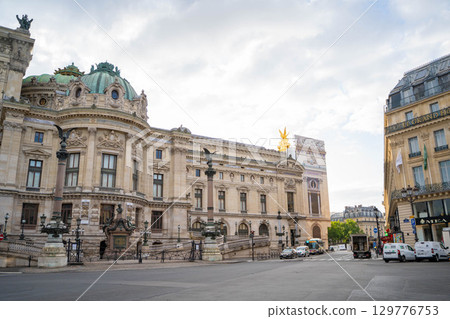 The majestic exterior of the Paris Opera (Palace Garnier) 129776753