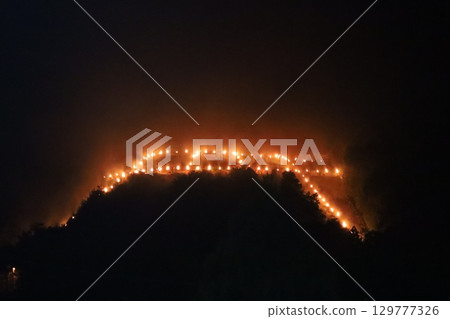 Late Summer in Kyoto: Gozan no Okuribi (Fires on Mountains) / Torii Gate Style 129777326