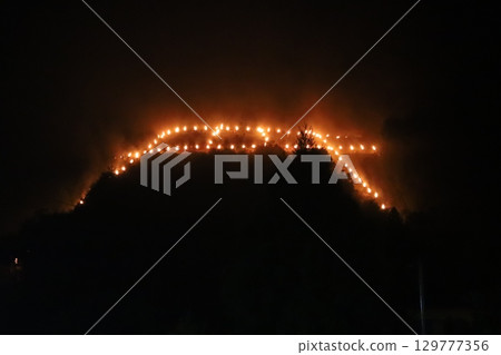 Late Summer in Kyoto: Gozan no Okuribi (Fires on Mountains) / Torii Gate Style 129777356