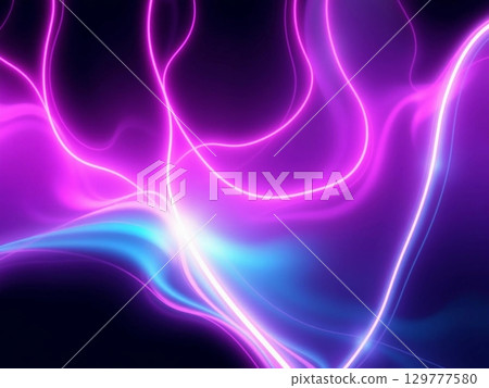 Electric Purple and Blue Abstract Energy Flow Background Electric Purple and Blue Abstract Energy Flow Background 129777580