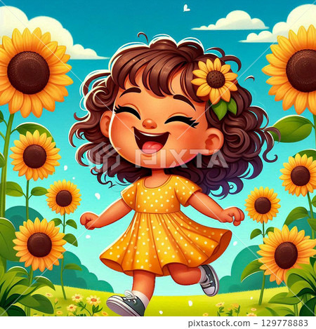 向日葵田裡的孩子 {34} 129778883