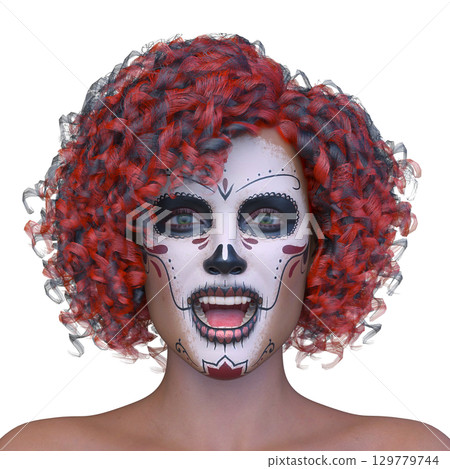 Close-up of a woman's face 129779744