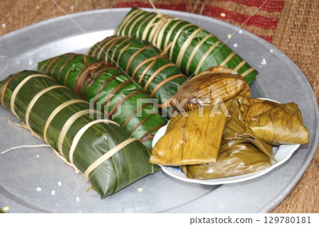 Traditional Banh Chung in Vietnam Traditional Banh Chung in Vietnam 129780181