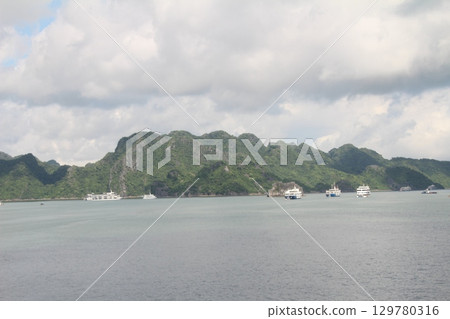 sea and mountains in vietnam 129780316