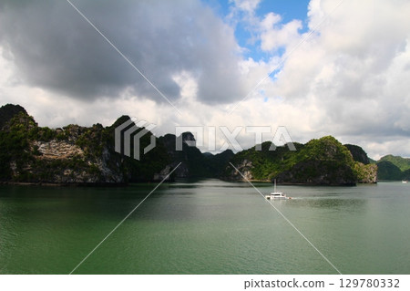 sea and mountains in vietnam sea and mountains in vietnam 129780332