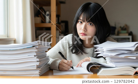 學校女生學習 129782042