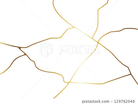 Kintsugi 修復白色背景 Kintsugi 修復白色背景 129782048