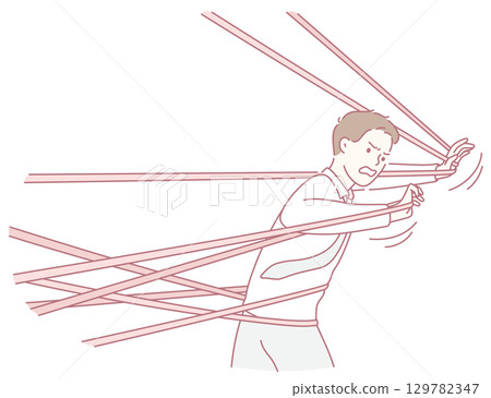 Struggling Against Constraints A Powerful Visual Representation of Internal Tension and Conflict Struggling Against Constraints A Powerful Visual Representation of Internal Tension and Conflict 129782347