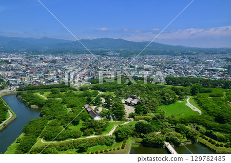View from Goryokaku Tower, Goryokaku ruins (Hakodate, Hokkaido) 129782485