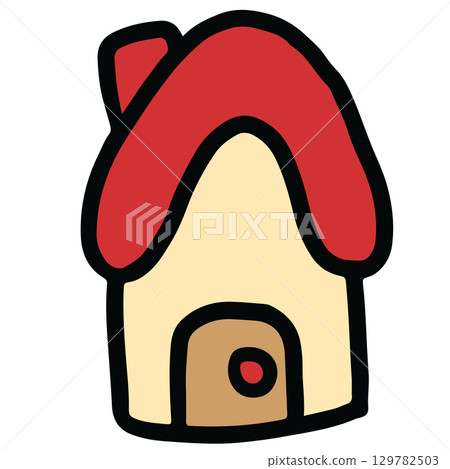 Hand drawn illustration of home cartoon for decoration, house, nature, garden, plants, tree, sticker, spring, summer, cute patch, brooch, spring, summer, backyard, childhood, tattoo Hand drawn illustration of home cartoon for decoration, house, nature, garden, plants, tree, sticker, spring, summer, cute patch, brooch, spring, summer, backyard, childhood, tattoo 129782503