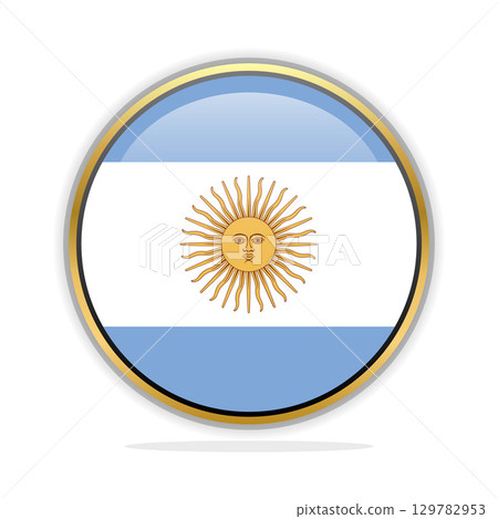 Button Flag Design Template Argentina Button Flag Design Template Argentina 129782953