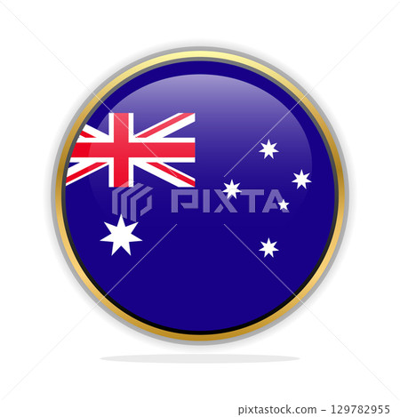 Button Flag Design Template Australia Button Flag Design Template Australia 129782955