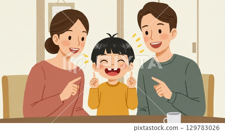 最美好的時刻！一個孩子為新牙而欣喜 129783026