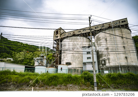 Mountain Factory and Silos 129783206