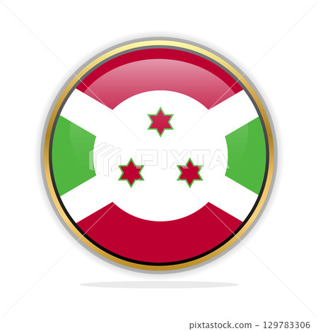 Button Flag Design Template Burundi Button Flag Design Template Burundi 129783306
