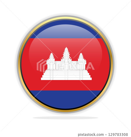 Button Flag Design Template Cambodia Button Flag Design Template Cambodia 129783308