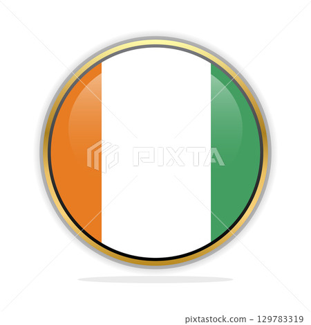 Button Flag Design Template Cote D Ivoire 129783319