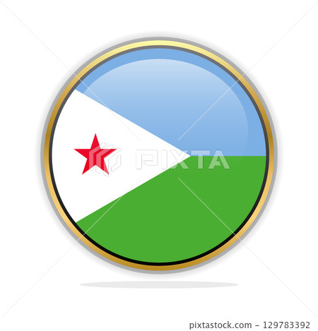 Button Flag Design Template Djibouti Button Flag Design Template Djibouti 129783392