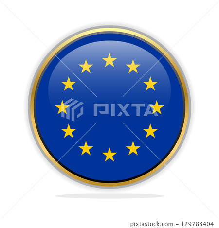 Button Flag Design Template European Union Button Flag Design Template European Union 129783404
