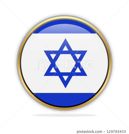 Button Flag Design Template Israel Button Flag Design Template Israel 129783433