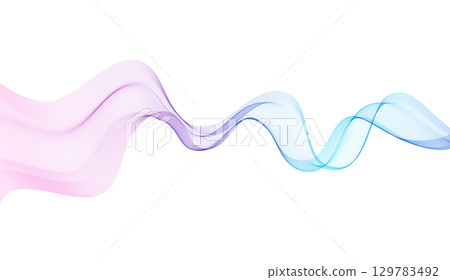 Abstract Background, Transparent Waved Lines. Soft Blue Purple Smoke Wave BG. Colorful Gradient Flowing Wavy Lines. Vector illustration. Abstract Background, Transparent Waved Lines. Soft Blue Purple Smoke Wave BG. Colorful Gradient Flowing Wavy Lines. Vector illustration. 129783492