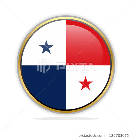 Button Flag Design Template Panama Button Flag Design Template Panama 129783675