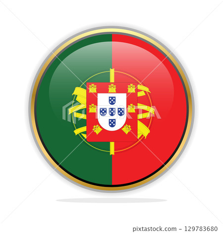 Button Flag Design Template Portugal Button Flag Design Template Portugal 129783680