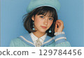 Cute Showa-style idol 129784456