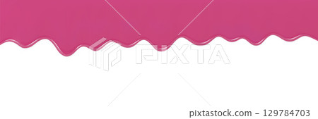Raspberry Jam Drips on White Background Raspberry Jam Drips on White Background 129784703