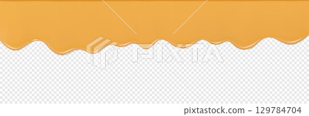 Close-Up of Honey Liquid Dripping on Transparent Background Close-Up of Honey Liquid Dripping on Transparent Background 129784704