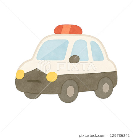 迷你警車的插圖 迷你警車的插圖 129786241