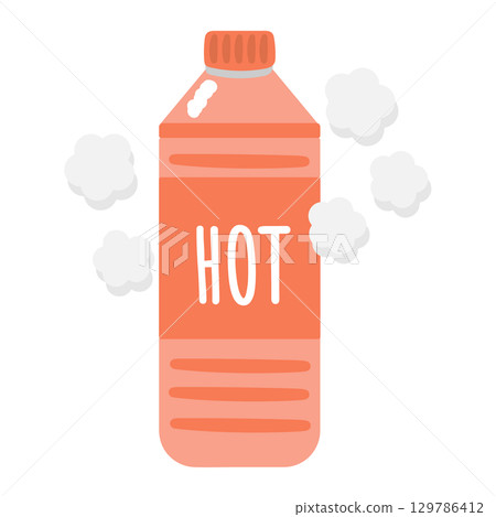 熱飲塑膠瓶插圖 129786412