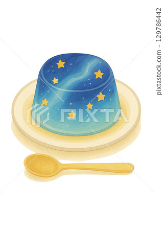 [Tanabata] Milky Way jelly illustration/with spoon 129786442