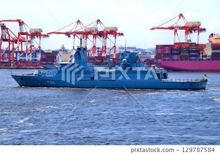 German Navy frigate "Baden-Wurttemberg" comes to Japan to protect a free and open Indo-Pacific 129787584