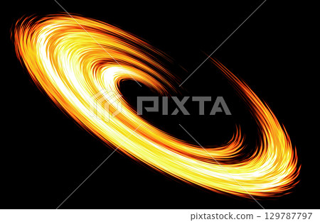 A flame vortex effect illustration that stands out against a black background A flame vortex effect illustration that stands out against a black background 129787797