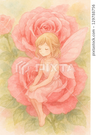Roses and fairies 129788756